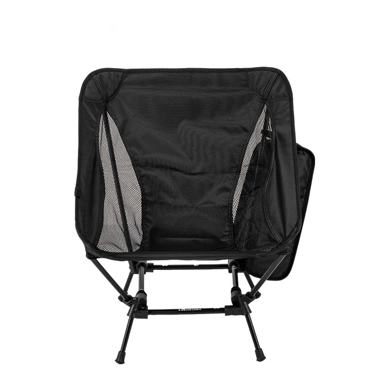 Silla de camping cuadrada compacta con respaldo bajo